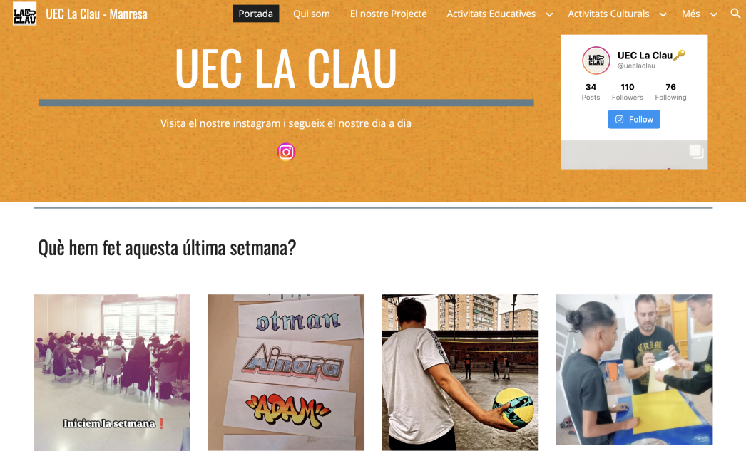 insta i web uec la clau insta i web uec la clau